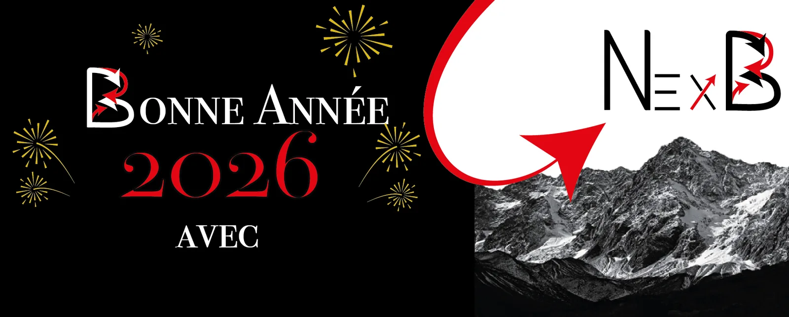 Signature spéciale nouvel an : « Bonne année 2026 avec NexB »